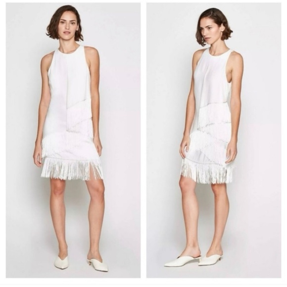 NWT Joie Amiyah dress in white! Size 2, tiered flapper dress! Roaring 20s chic!